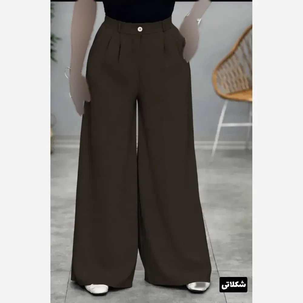شلوار ریزشی بزایاق زنانه در رنگ و سایز متنوع قد 110