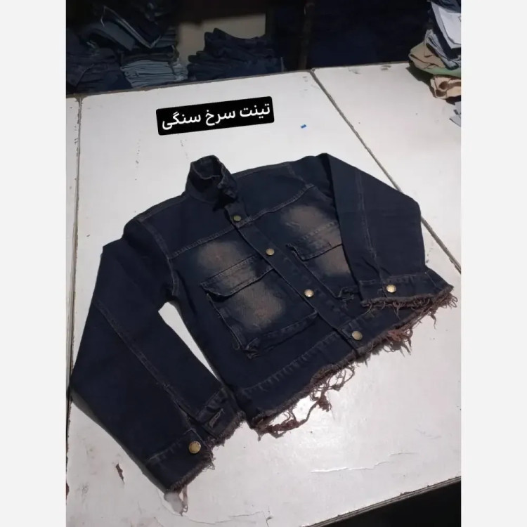 کت کوتاه جین زنانه تینت دار