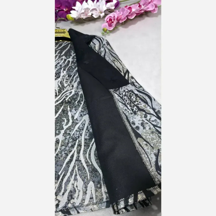 کت تک مریلا جنس ژاکارد مجلسی رنگ طلایی نقره ای خاکی فری سایز تا 46