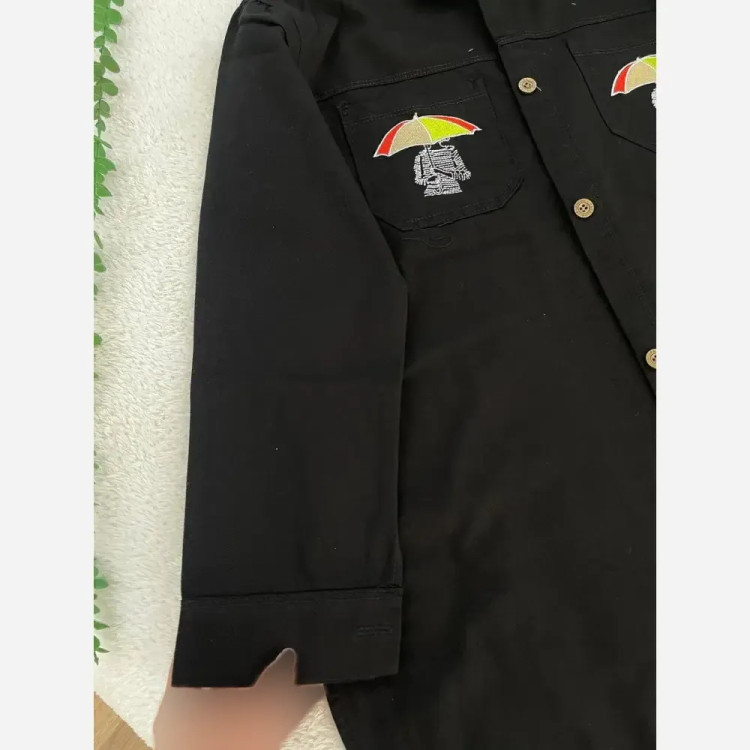 مانتو کتان پاییزه زنانه گلدوزی شده گرم بالا قد 79 رنگ بندی متنوع سایز L XL