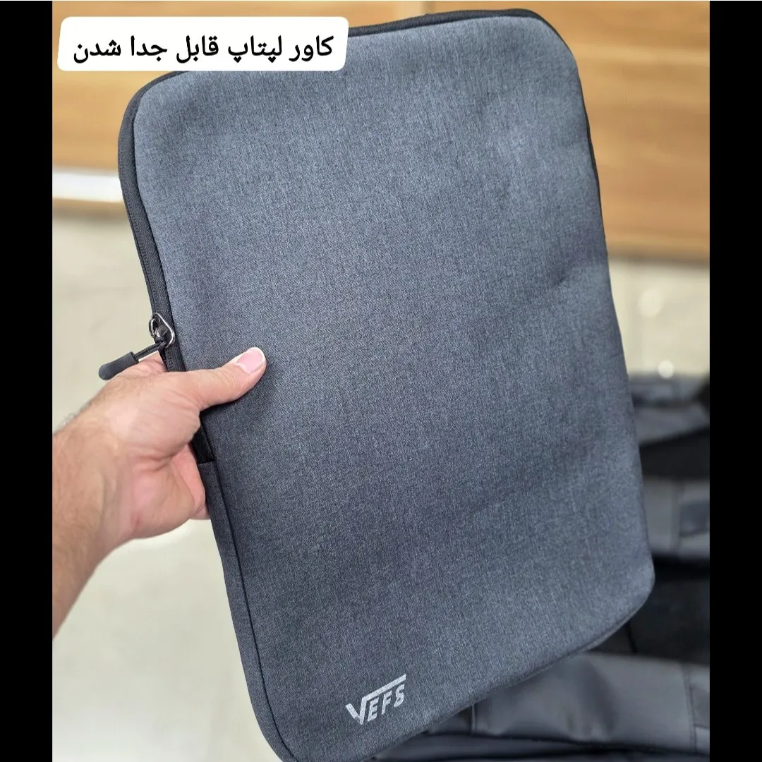 کوله پشتی لپتاپ دانشجویی و اداری قفل دار مناسب لپتاپ 17.5 اینچ