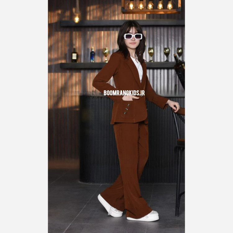 کت و شلوار مجلسی مازراتی دخترانه مناسب 9 تا 15 سال