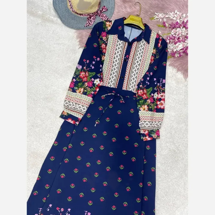 پیراهن ساحلی لاله فلور نخ زنانه فری سایز سورمه ای مشکی قرمز مشکی صورتی