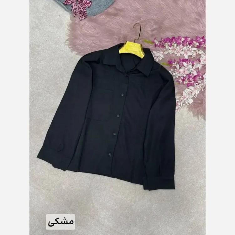 شومیز سیلک پری فری سایز 38 تا 46 قد 70 قداستین از یقه 45 کیمونو مشکی شکلاتی نسکافه کنفی خاکی